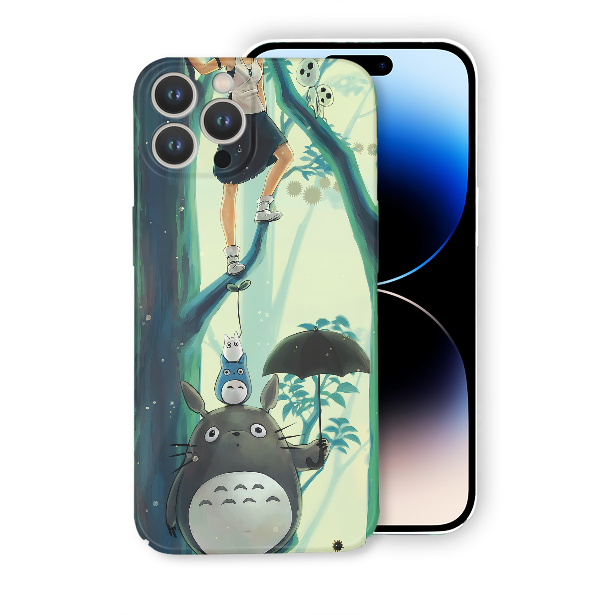（画像用） となりのトトロ 草壁メイ 草壁サツキ My Neighbor Totoro Satsuki Kusakabe Mei Kusakabe 【iPhone 14シリーズ対応】ハードケース